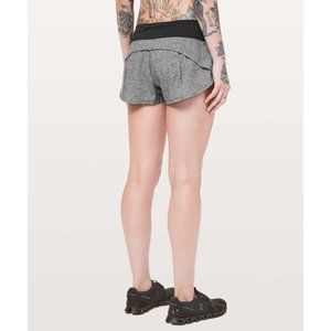 Lululemon Speed Up Lined LR Short *2.5" Heather Lux Multi Black / Black size 10